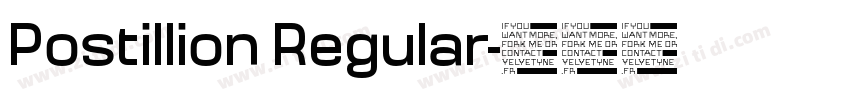 Postillion Regular字体转换